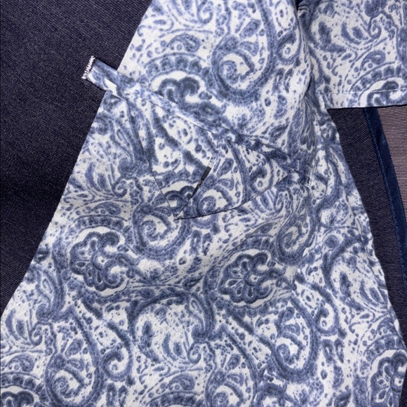 Ralph Lauren boy's navy blazer with a paisley lining 2 button size 10 regular - Picture 4 of 8